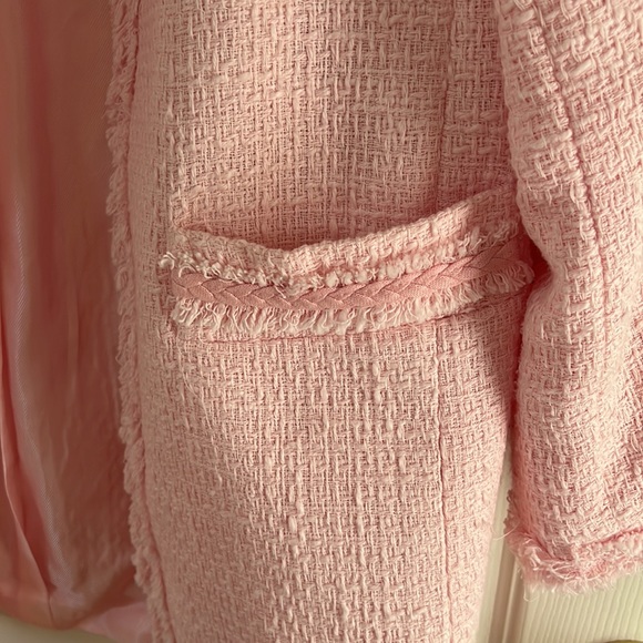 Zara bubblegum light print tweed blazer jacket - Picture 6 of 6